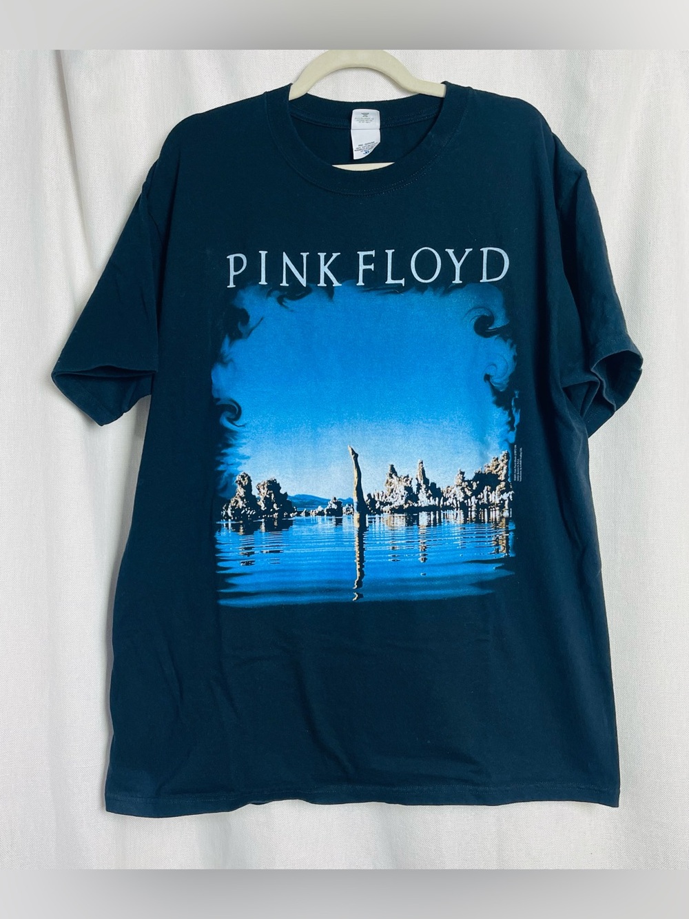 Vtg Pink Floyd Wish You Were Here T Shirt Anvil XL 2001 Black Rock Concert Tour